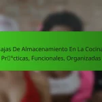 Cajas De Almacenamiento En La Cocina: Prácticas, Funcionales, Organizadas