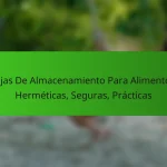 Cajas De Almacenamiento Para Alimentos: Herméticas, Seguras, Prácticas