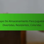 Cajas De Almacenamiento Para Juguetes: Divertidas, Resistentes, Coloridas