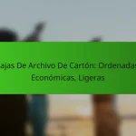 Cajas De Archivo De Cartón: Ordenadas, Económicas, Ligeras
