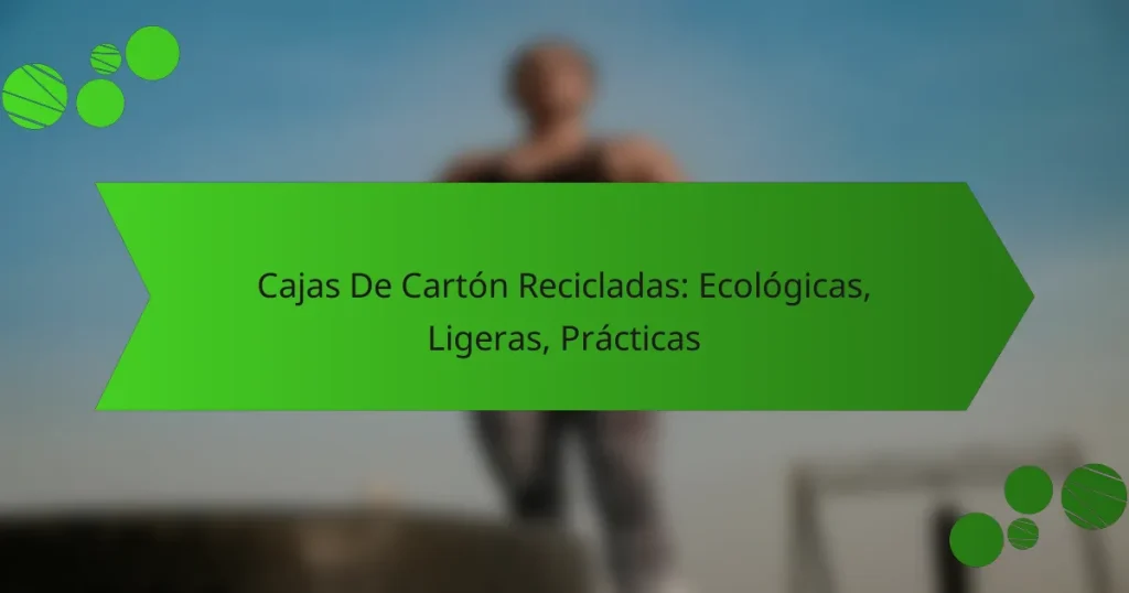 Cajas De Cartón Recicladas: Ecológicas, Ligeras, Prácticas