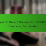 Cajas De Madera Decorativas: Estéticas, Duraderas, Funcionales