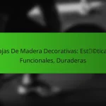 Cajas De Madera Decorativas: Estéticas, Funcionales, Duraderas