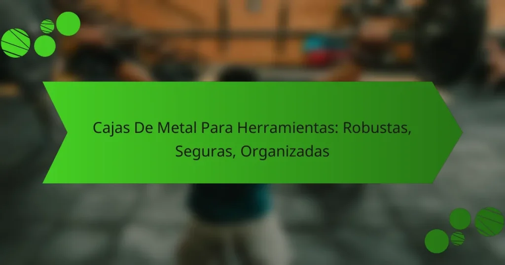 Cajas De Metal Para Herramientas: Robustas, Seguras, Organizadas