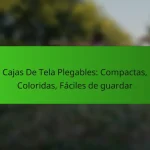 Cajas De Tela Plegables: Compactas, Coloridas, Fáciles de guardar